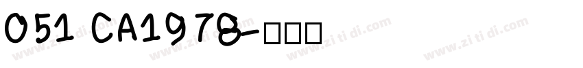 051 CA1978字体转换